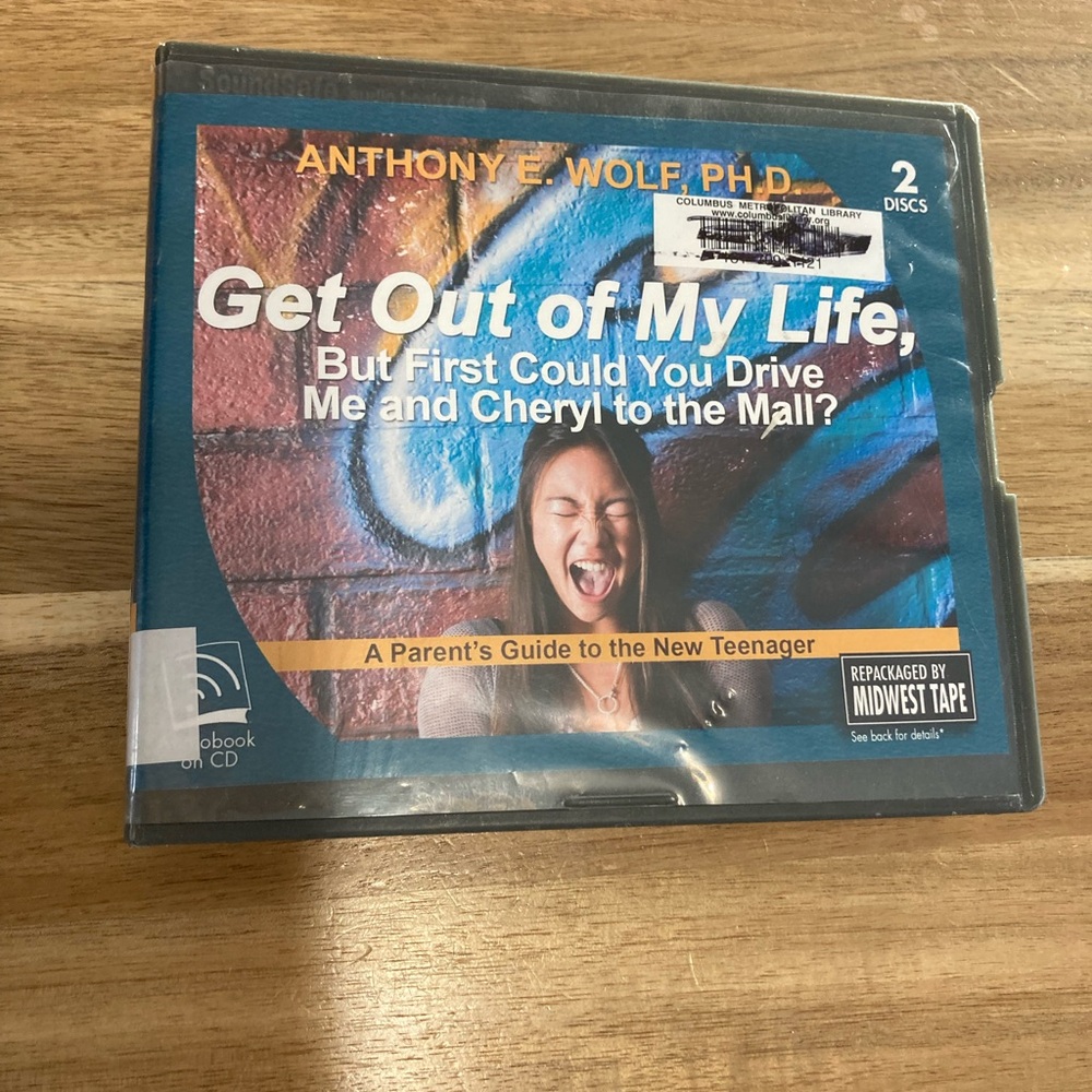 An audiobook, 2 CDs- Get out of my life, but First take me and ….